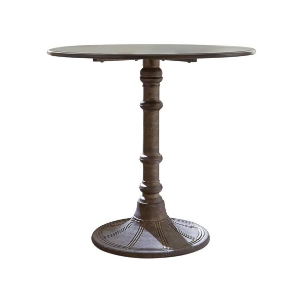 Oswego Styled Bronze Top Dining Table with Sturdy Base