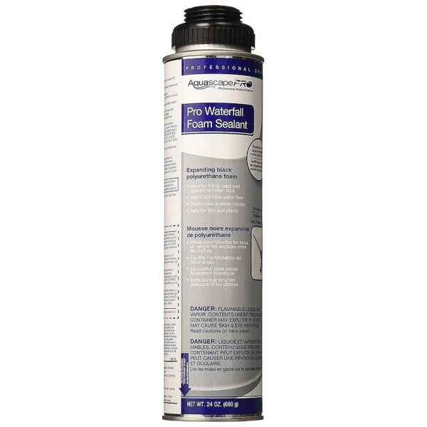 Ounce Black Foam Sealant for Waterfall and Pond Installation