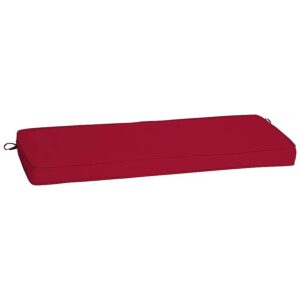 Outdoor Bench Cushion 18x46 Caliente Red Foam Seat Pad