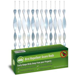 Outdoor Bird Scare Rods Kit for Pigeon and Bird Control