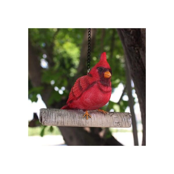 Outdoor Cardinal Decoration - Handmade Polyresin with Attention to Detail