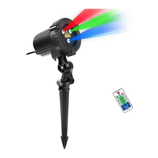 Outdoor Christmas Laser Lights with Moving RGB Projector for Garden and Yard Decor