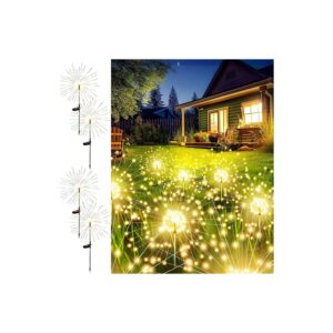 Outdoor Decorative Fairy Lights for Yard Pathway Flowerbed Planter Balcony Patio Garden