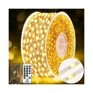 Outdoor Fairy Lights 200FT Long LED String Lights with 8 Modes and Timer Function