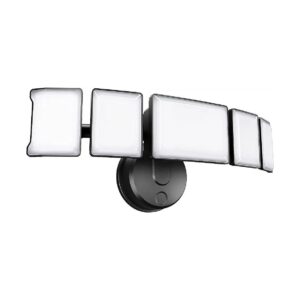 Outdoor Floodlight with 10000LM Brightness and 5 Adjustable Heads for Wide Beam Coverage