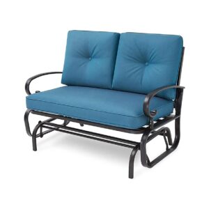 Outdoor Glider Chair for Patio Seating and Relaxation with Stable Frame