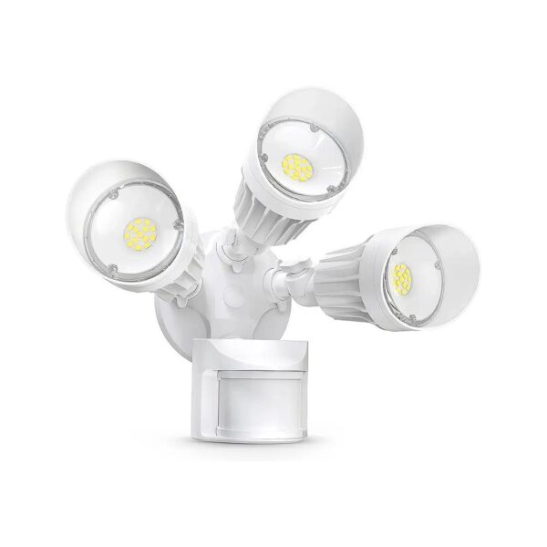 Outdoor LED Motion Light with 4000lm Output, IP65 Waterproof, and Anti-Rusting Material