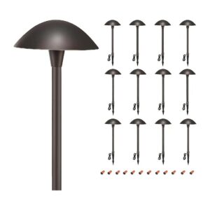 Outdoor LED Path Light Fixtures 3000K/4000K/5000K Selectable 12 Pack