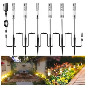 Outdoor LED Pathway Lighting System with Low Voltage Landscape Lights