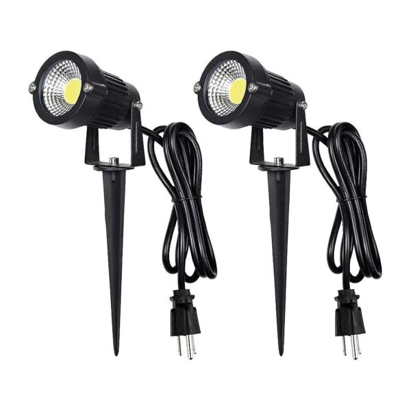 Outdoor LED Spotlights with Spiked Stand 5W Waterproofurable Landscape Lighting