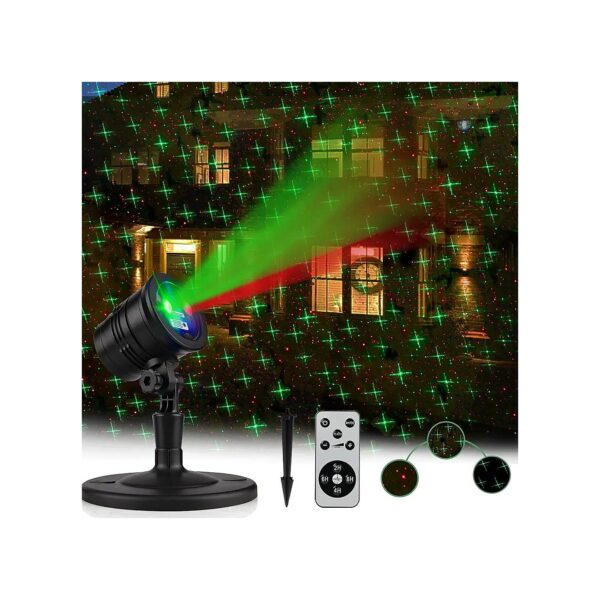 Outdoor Laser Light with 3 Colors and 30 Patterns for Holiday Decoration