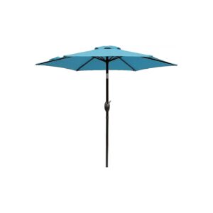 Outdoor Market Table Umbrella with 5-Inch Metal Rods and Polyester Canopy