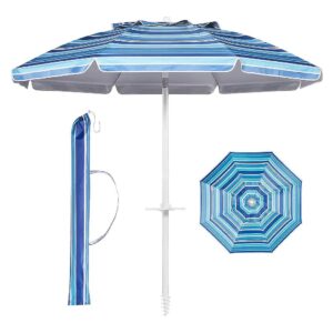 Outdoor Patio Umbrella with 100% UV Protection and Air Vent for Stable Shade