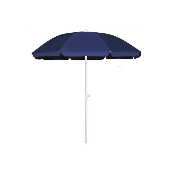 Outdoor Picnic Umbrella with UPF50+ Protection and 6 Foot Canopy for Beach and Garden Use