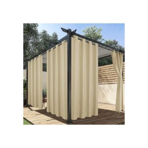 Outdoor Privacy Curtains for Patio, Gazebo, Pergola, Backyard, 4 Panels, 84 x 54 Inches