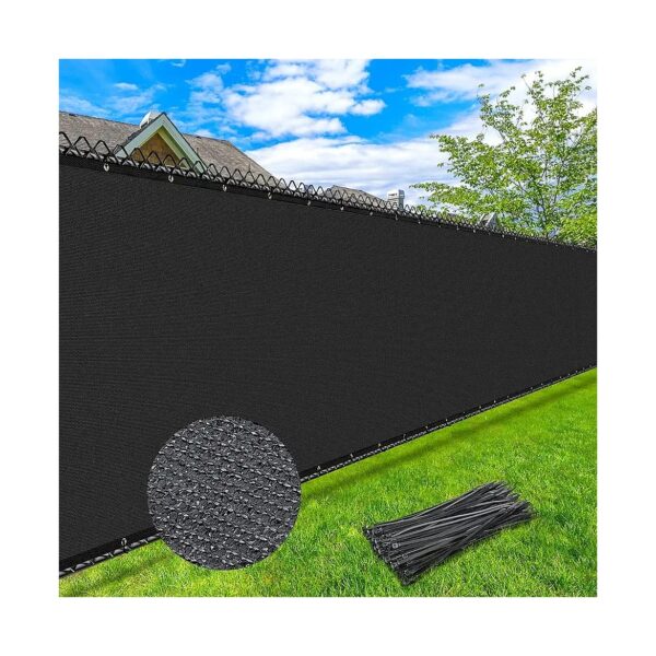 Outdoor Privacy Screen Fence with 170 GSM Heavy Duty Windscreen for Pool Garden Yard