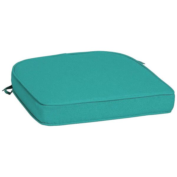 Outdoor Seat Cushion with Proven Durability and Everlasting Comfort - 19 x 20 Surf Teal