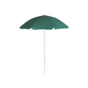 Outdoor Shade and Sun Protection with This 5-Foot Green Umbrella with Steel Frame