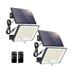 Outdoor Solar Lights with Motion Sensor and Remote Control for Enhanced Outdoor Lighting