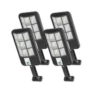 Outdoor Solar Powered Flood Lights with 3 Modes, 6000LM Brightness and Energy Efficiency