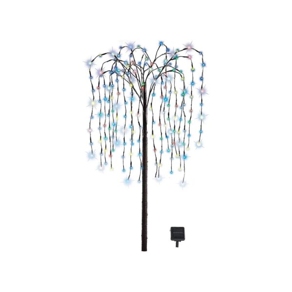 Outdoor Solar Powered Willow Tree with Adjustable Branches for Multi Color LED Lighting