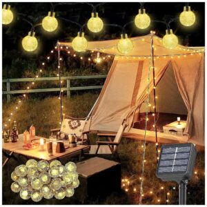 Outdoor Solar String Lights with 100LED Warm White Globe Bulbs for Garden Party