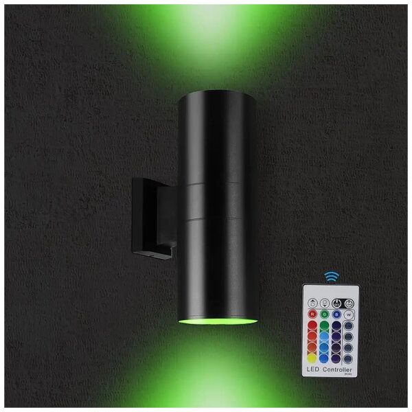 Outdoor Up and Down Sconce Lights RGBW 72W 7200LM Color Changing Wall Fixtures