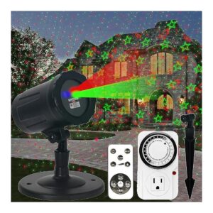 Outdoor and Indoor Christmas Laser Projector with 18 Patterns and Timer