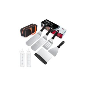 Outdoor and Kitchen Cooking Kit with 8 Essential Griddle Tools