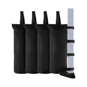 Pack 112 LBS Canopy Weight Sandbags for Instant Canopy and Pop-Up Shelters Black