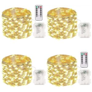 Pack 33FT LED Fairy Lights with 100 LEDs and 2 Remotes for Indoor and Outdoor Decorating