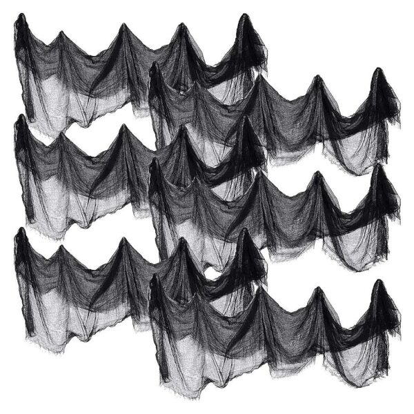 Pack Black Creepy Cloth Decorations for Halloween Party