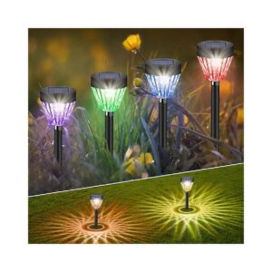 Pack Bright Solar Pathway Lights for Outdoor Landscape Lighting