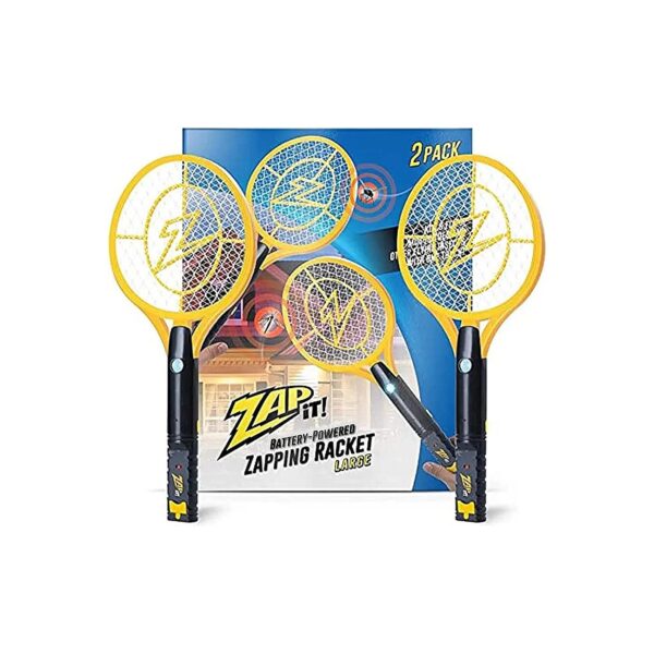 Pack Metal Bug Zapper with Activated 2AA Batteries and 3500 Volt Grid Kills Instantly