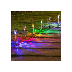 Pack Solar Path Lights with Multicolor Options for Garden and Outdoor Decor