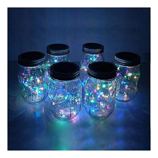 Pack Solar Powered LED Lights for Mason Jar and Lantern Decor