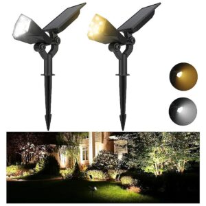 Pack Solar Spotlights with Adjustable Light and 4 Lighting Modes