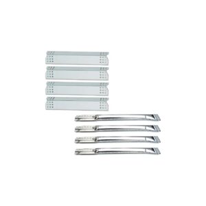 Pack Stainless Steel Gas Grill Replacement Parts Kit with Burners and Heat Plates