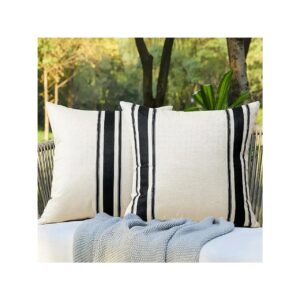 Pack Waterproof Pillow Covers with Invisible Zipper for Outdoor and Indoor Use 18x18 Inch