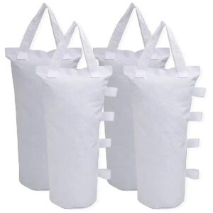 Pack White Sand Weight Sandbags for Pop-Up Canopies and Umbrellas