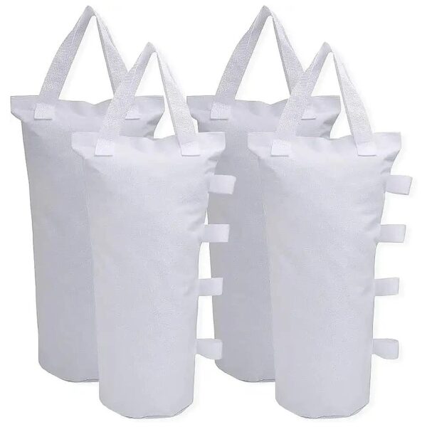 Pack White Sand Weight Sandbags for Pop-Up Canopies and Umbrellas