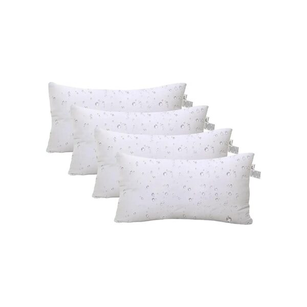 Pack of 4 Waterproof White Pillow Inserts for Throw Pillow Covers