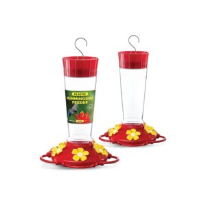 Part Plastic Hummingbird Feeders with Built-in Ant Guard for Easy Cleaning and Filling