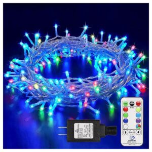 Pastel RGB Fairy Lights 43ft 96LED String Lights with Remote Control and Colorful Modes