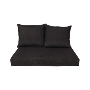 Patio Furniture Cushions Comfort Deep Seat Loveseat Cushion Black