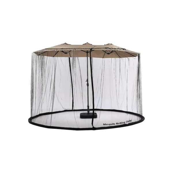 Patio Umbrella Mosquito Net with Easy Assembly and Removal Design for Maximum Convenience