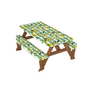 Patterned Velway Picnic Table Cover with Bench Covers Waterproof and Windproof