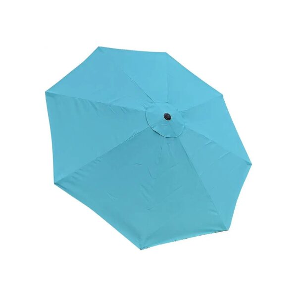 Peacock Blue Polyester Replacement Canopy Cover for 9 ft 8 Rib Umbrella