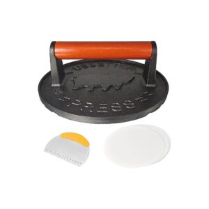 Perfect Burger Press for Griddle Cooking with Heavy Weight for Even Cooking