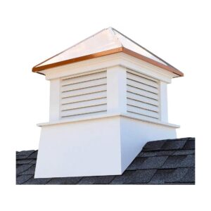 Perfect Fit for Small Sheds Vinyl Cupola 18 Square x 22 High Copper Roof